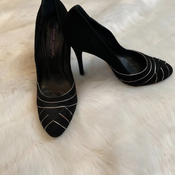 Ralph Lauren Collection Size 9.5 Black Pumps - Picture 2 of 3